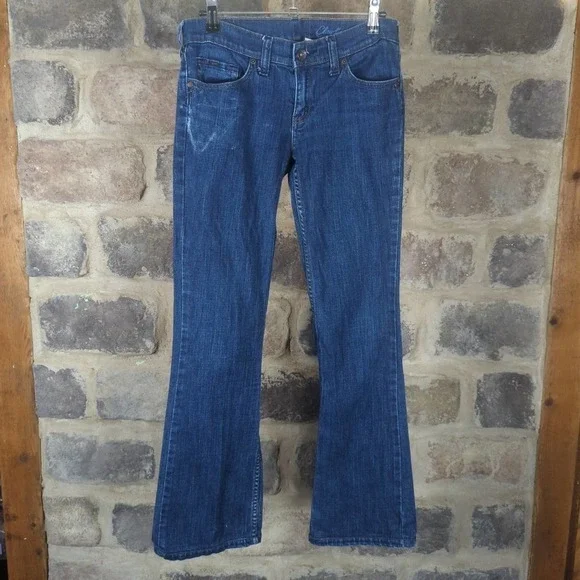 Mng By Mango Claudia Mid Rise Bootcut Denim Jeans Medium Blue Woman's Size‎ 4