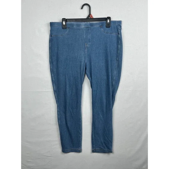 Simply Vera Vera Wang Denim Leggings Womens Large Blue Jeggings High Rise L