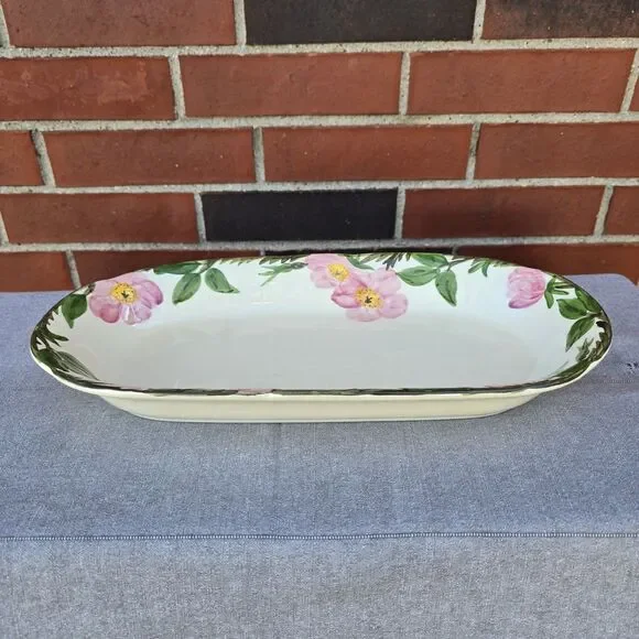 Vtg Franciscan Desert Rose Long And Narrow Baker Casserole Serving Dish 15 1/2