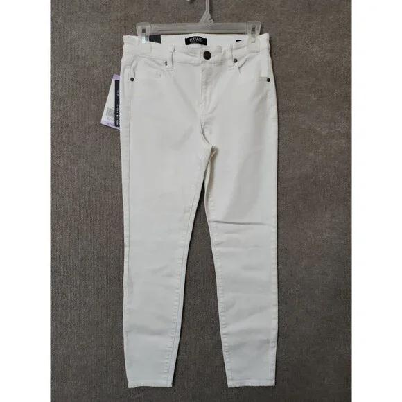 Buffalo David Bitton Aubrey Super Soft Capri Jeans Womens 4 27 White NEW