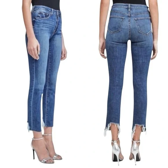 L'Agence Lorelei High Rise Straight Classic Vintage Jeans Size 27