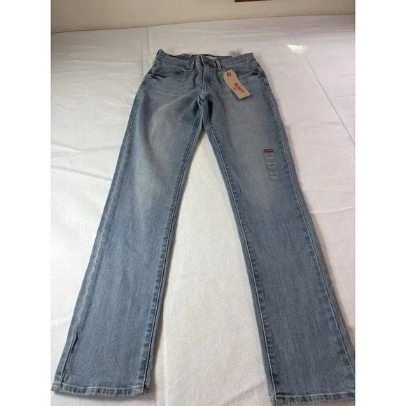 WOMEN'S‎ LEVIS JEANS W29 L32 Mid Rise Skinny Blue Denim Light Wash NEW With Tags