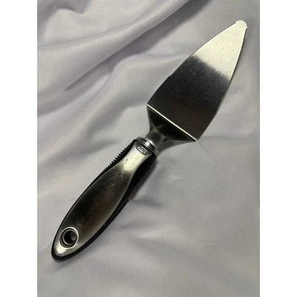 OXO‎ Good Grips Steel Pie Server Stainless Steel Serrated Edge Cake Slicer Black