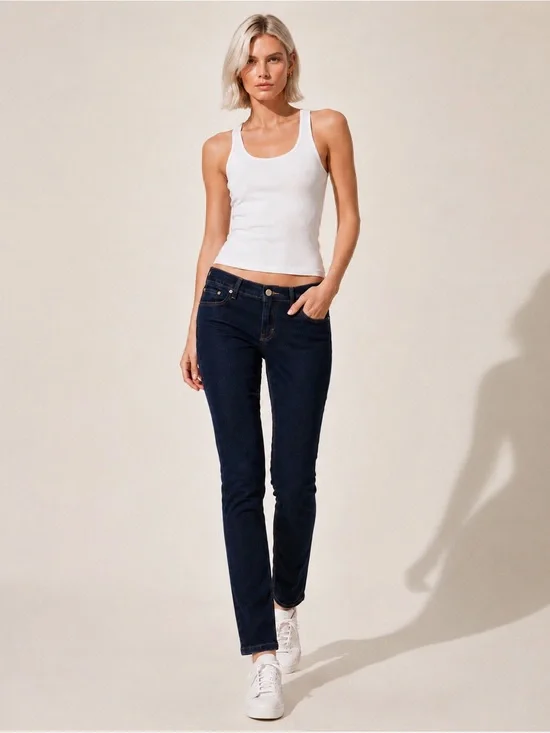 Levi's 524 Too Superlow Skinny Jeans Dark Wash Stretch Denim Low Rise Women's 8