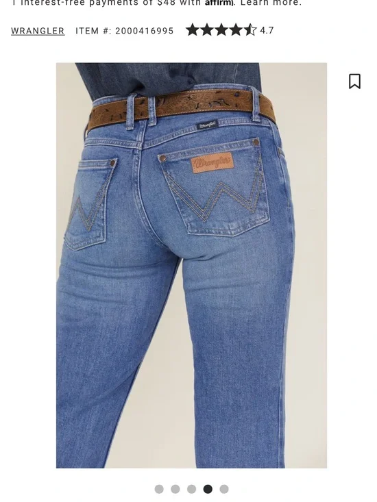 Women’s Wrangler Retro Medium Wash Trousers