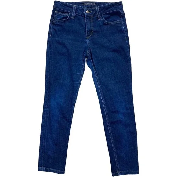 Joe's Ellie‎ Skinny Crop Jeans Dark Blue Wash Size 26