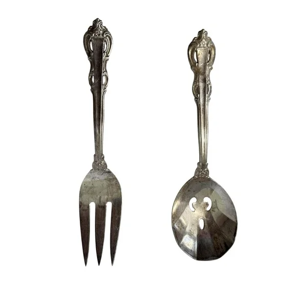 VTG 80s Towle Japan Cold Meat Fork Casserole Spoon Supreme Cutlery King Arthur