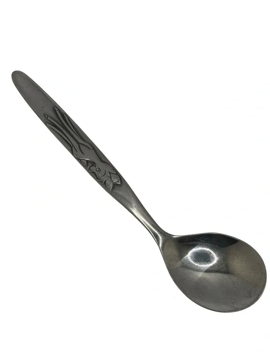 Walt Disney Productions Vintage BAMBI Curved Infant Spoon 5 1/4