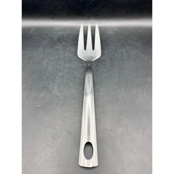 Vtg Oneida Stainless Steel Serving Meat Fork 9.5