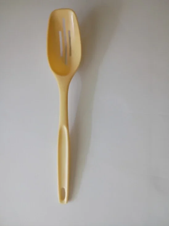 Cream Slotted Serving Spoon - Kitchen Utensil
