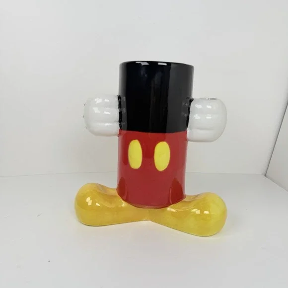 Disney Parks Mickey Mouse Ceramic Utensil Holder Crock No Spoons Pre-Owned
