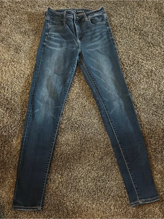 American Eagle Outfitters Dark Blue Skinny Jeans