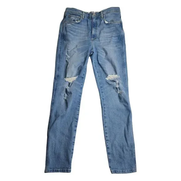 AGOLDE Roxanne Super‎ High Rise Distressed Jeans a051-812 Size 29
