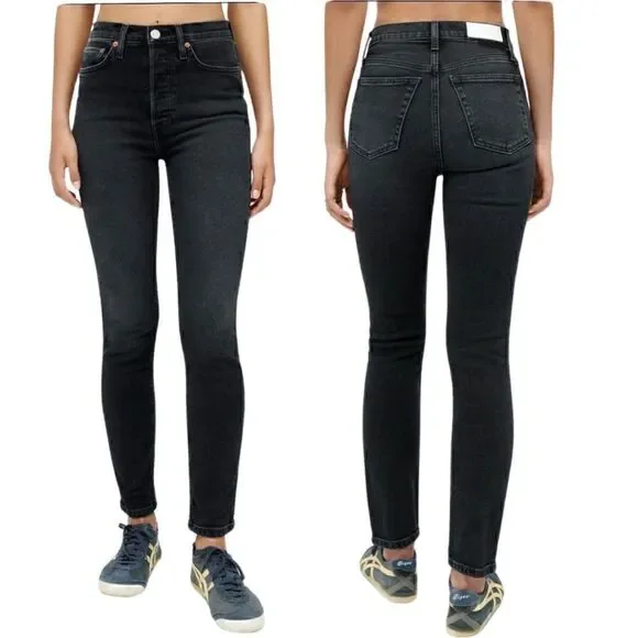 NWTs Re/Done High Rise Skinny Cropped Size 24