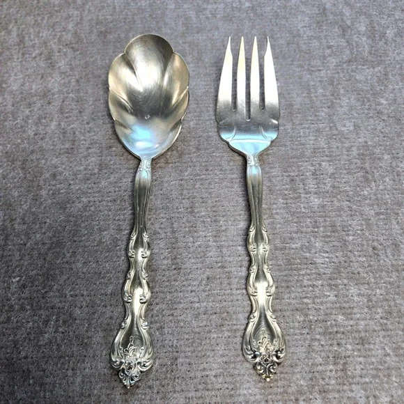 International Silver INTERLUDE Silverplate Serving Spoon And Fork