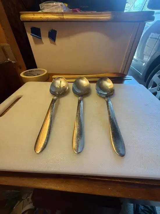 Oneida Banbury Stainless Steel Serving Spoons, Set of 3
