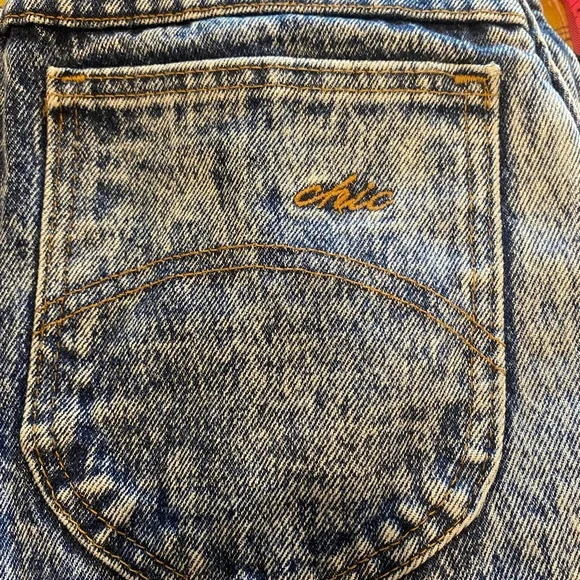 Vintage 1980's Chic Women's‎ High Waisted Acid Wash Jeans Size 10 Petite