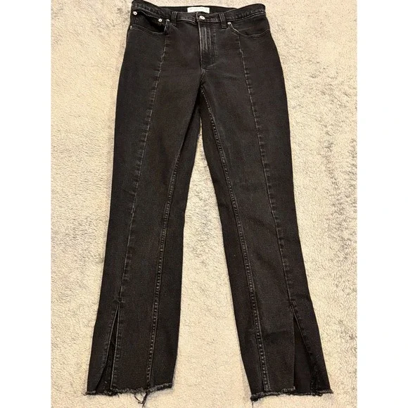 Abercrombie & Fitch Jeans Womens 30/10R The Skinny Ankle High Rise Black Denim