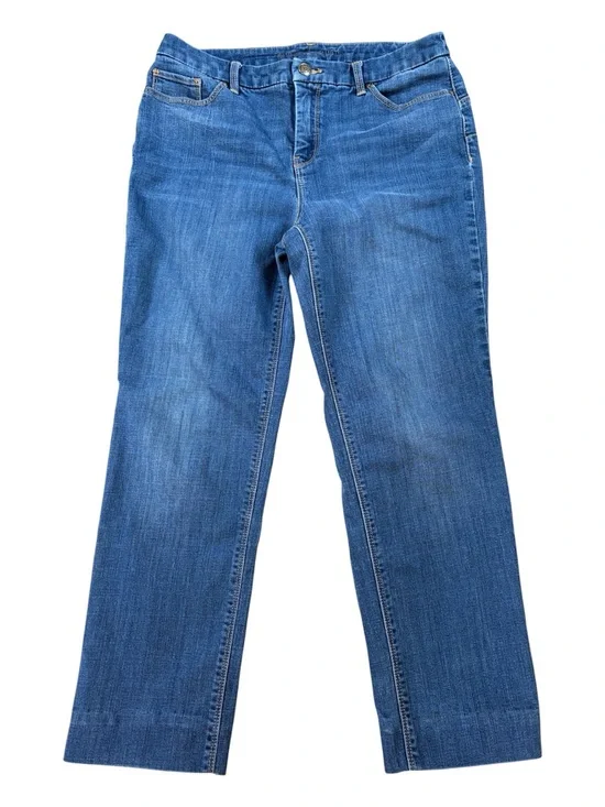 Chico’s The So Lifting Slim Leg Cropped Jeans.  Size 8