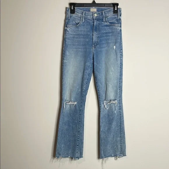 MOTHER | The Hustler Ankle Chew Jeans Size 27 Distressed Details