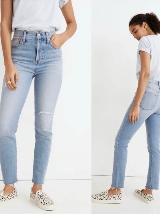 Madewell Perfect Vintage Jean Worn Out Edition Coffey Wash 26T