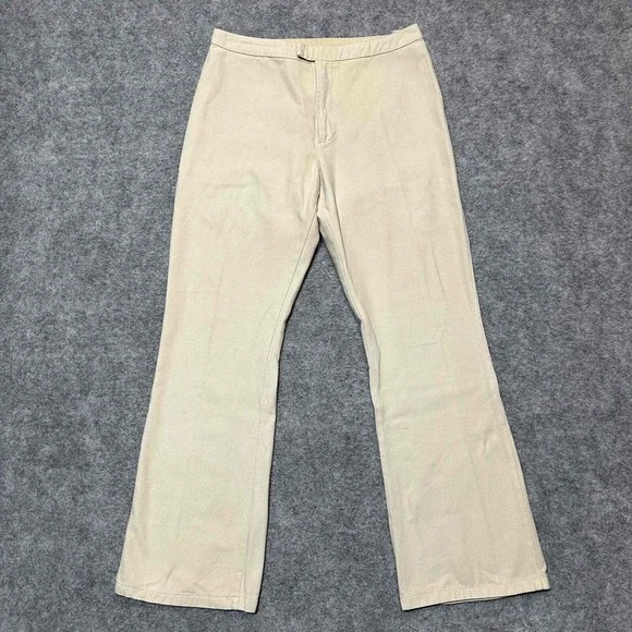 Kristensen Du Nord Flared Pants Women's Size 2 Beige‎ Yellow