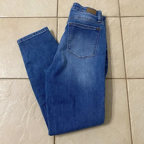 Judy Blue Los Angeles Womens Boyfriend Fit Blue Wash Denim‎ Jeans Size 5 27