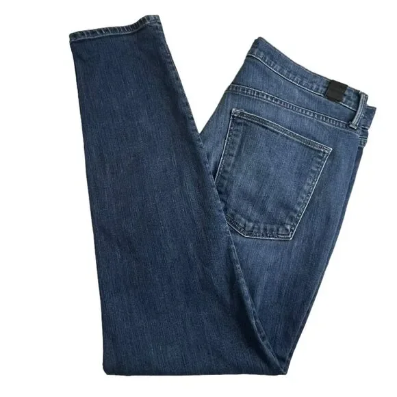 Vince Womens Dark Wash Mid Rise Skinny Jeans 29‎
