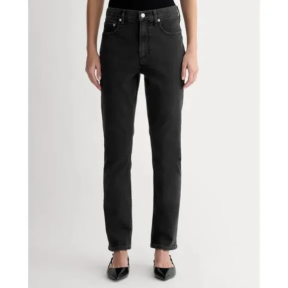 NEW Everlane Sz 29 The Cheeky Straight Jean‎ in Washed Black