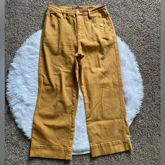 Judy Blue Jeans‎ Garment Dyed Mustard Womens Size 7 28 Stretchy