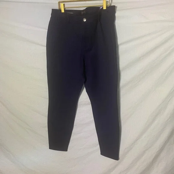 Talbots Soho 5-Pocket Jegging NavyBlue High Waist Skinny Ankle Pants Size 12 NEW