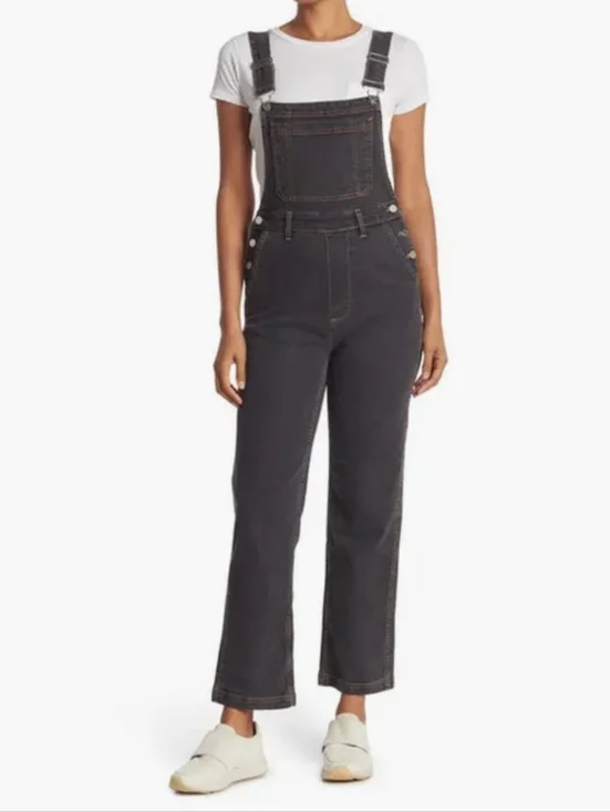 WeWoreWhat Straight Tapered Stretch Denim‎ Overalls