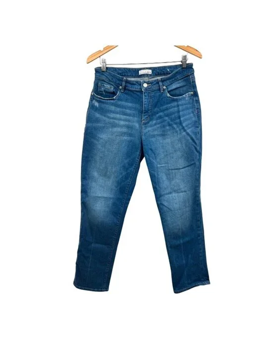 Loft Womens Girlfriend Jeans Mid Rise Five Pocket Size 8/29