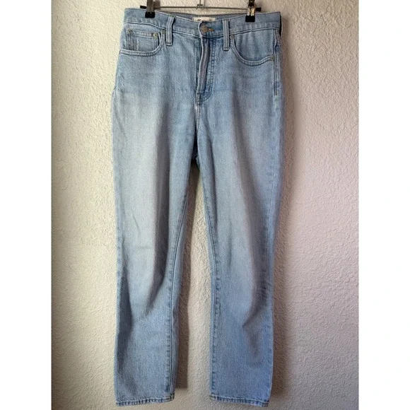 Madewell The Perfect Vintage Jean Light Wash High Rise‎ Straight Leg Size 26