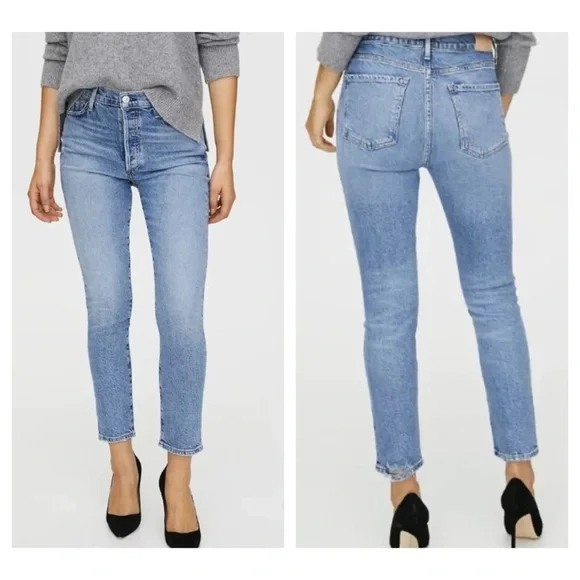 Citizens of Humanity Olivia High Rise‎ Slim Ankle Distressed jeans