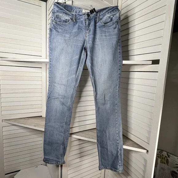 Aeropostale Bayla Skinny Women's Jeans Light Wash Stretch Mid Rise Sz 9/10 LONG‎