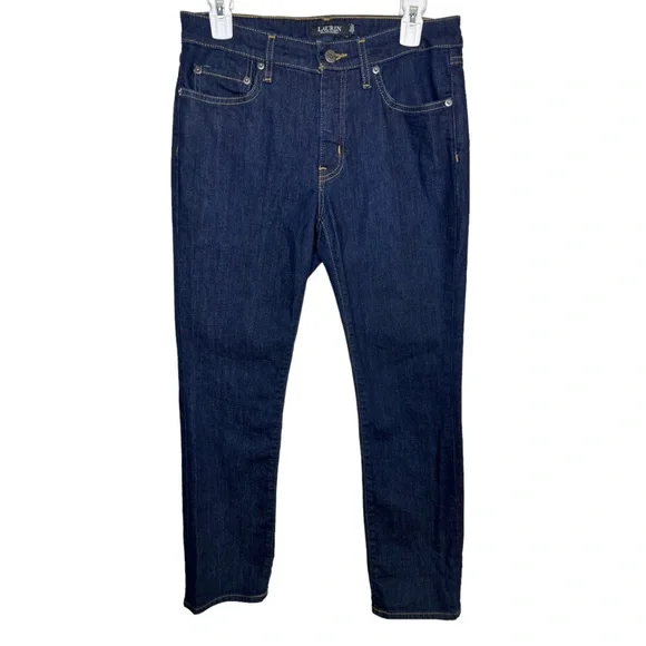 Lauren Ralph Lauren Black Label Dark Wash Skinny Jeans Size‎ 8P