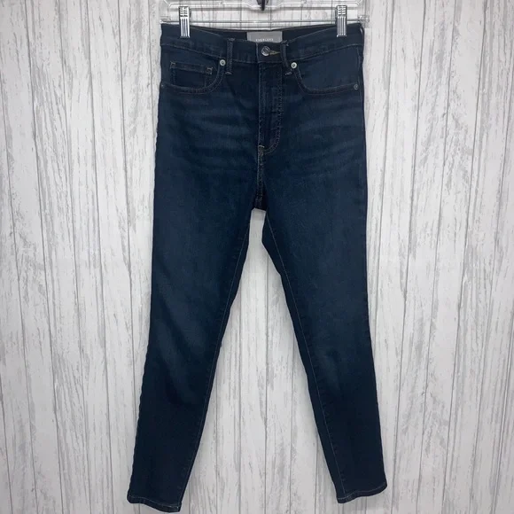 Womens Size 26 Everlane Skinny Ankle Dark Wash Jeans EUC
