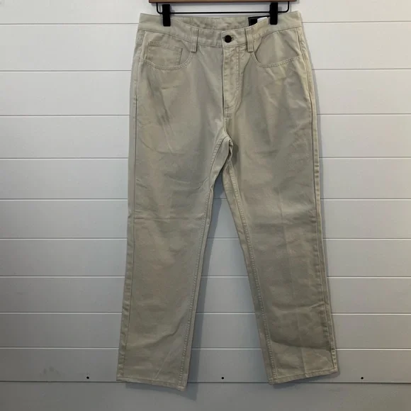 Vineyard Vines Cream Jeans 30x32 Straight Leg Coastal Beach Travel Shabby Chic