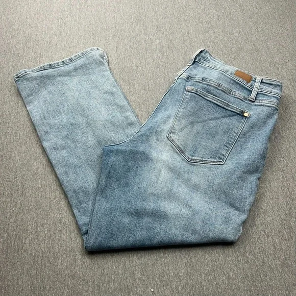Judy Blue Slim‎ Bootcut Jeans Womens 18W Light Wash Stretch Blue Denim Pants