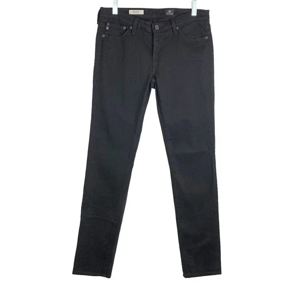 AG Adriano Goldschmied Stilt Cigarette Leg Jeans Pants 28. Brushed Cotton. Black
