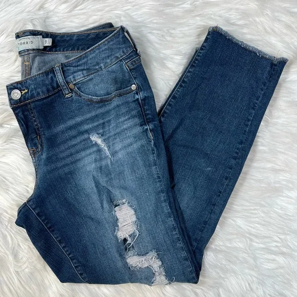 Torrid Distressed Skinny Jeans‎