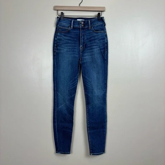True Religion‎ Jeans Womens 28W Blue Caia High Rise Skinny Whiskered 5 Pocket