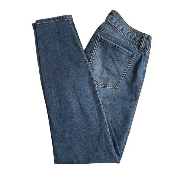 Cabi Womens Medium Wash Low‎ Rise Distressed Skinny Jeans Size 6