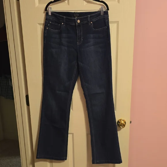 White‎ House Black Market Dark Indigo Flare Jeans