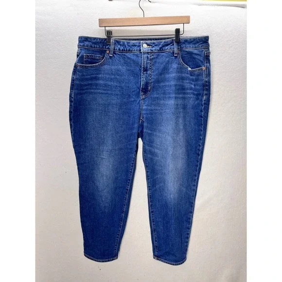 Old Navy O.G.‎ Straight Jeans Womens 20 Blue High Rise Stretch Denim 3345