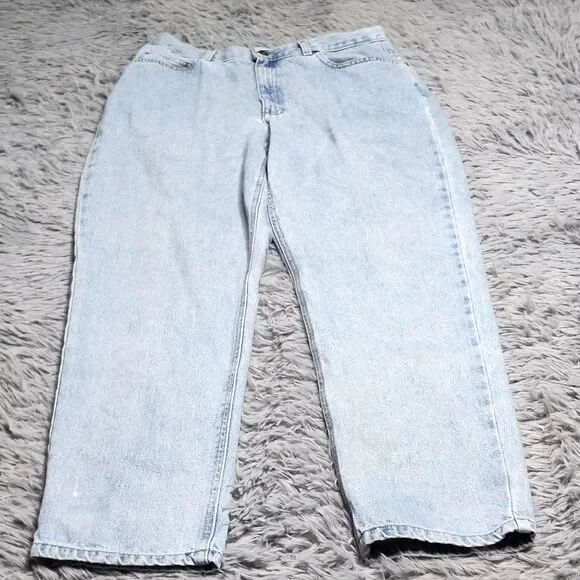 Liz Claiborne‎ Lizwear Jeans Womens 14 Petite Regular Light Wash Denim Classic