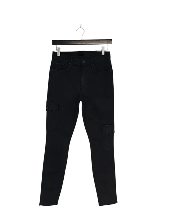 MOTHER The Charmer Cargo‎ High Rise Skinny Not Guilty Black Jeans 26 NWT