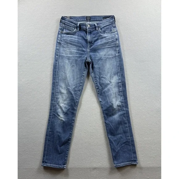 Citizens Of Humanity Rocket Crop Jeans Womens 27 Med Wash High Rise Skinny 26x24