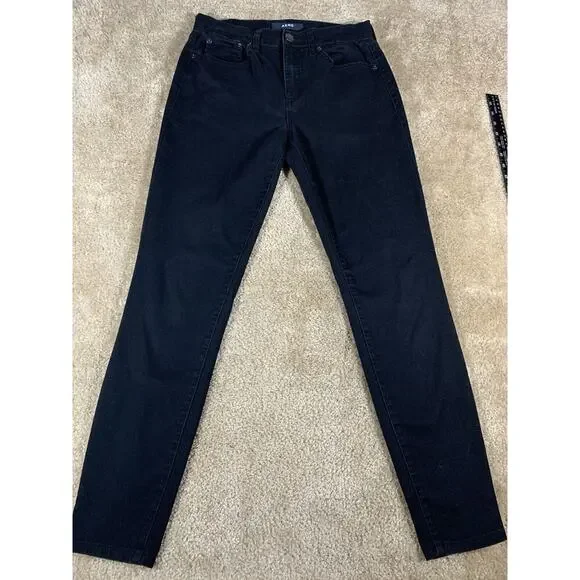 Aero Jeans Womens Size 8 Black High Rise Skinny Stretch Denim #348